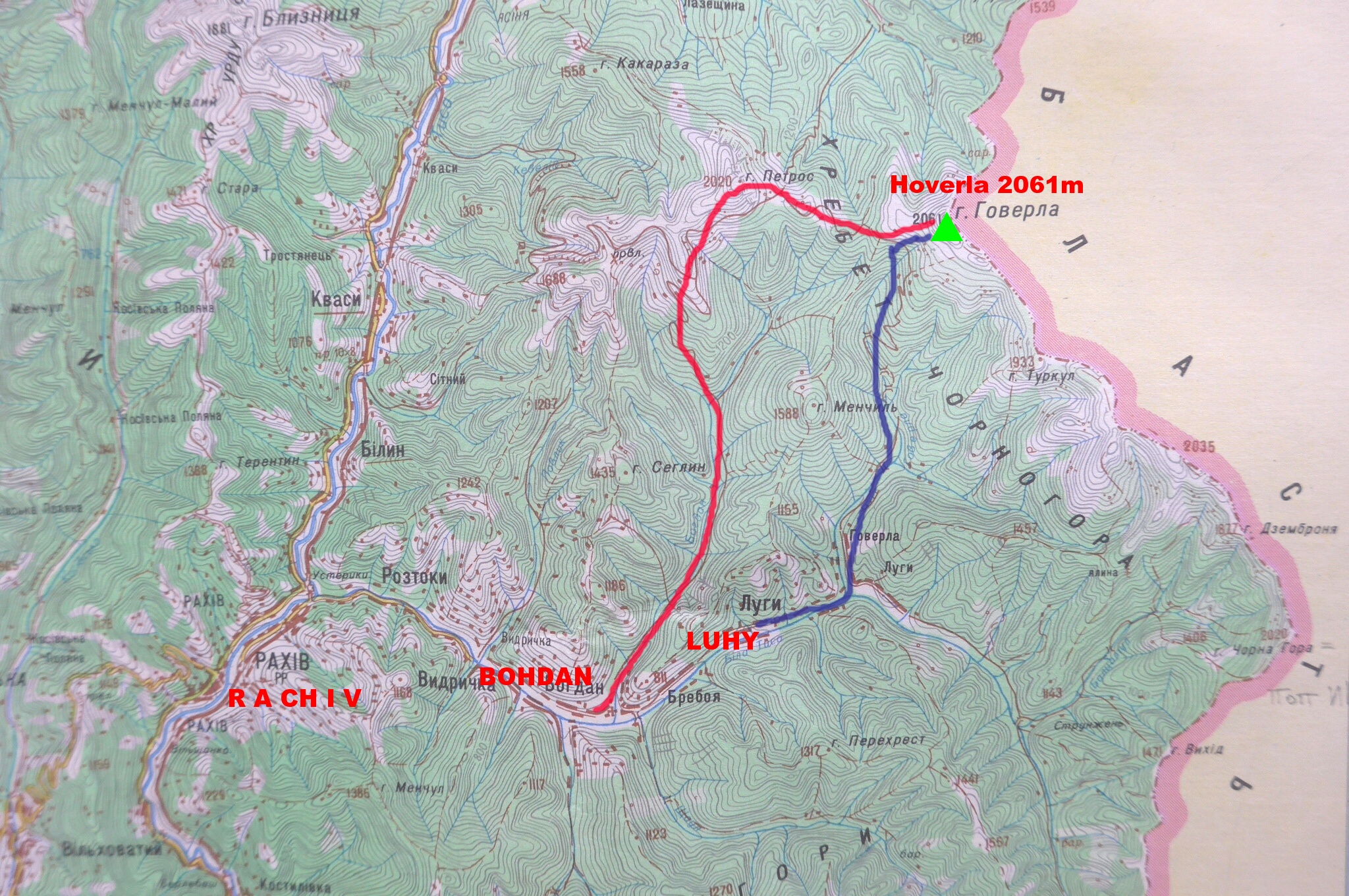 mapa Hoverla_200k